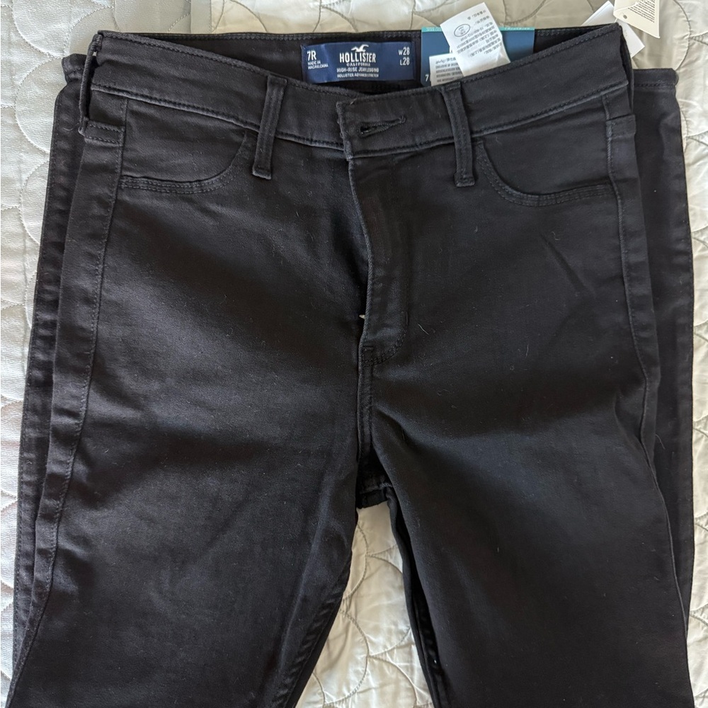 Hollister High-Rise Black Jean Leggings
